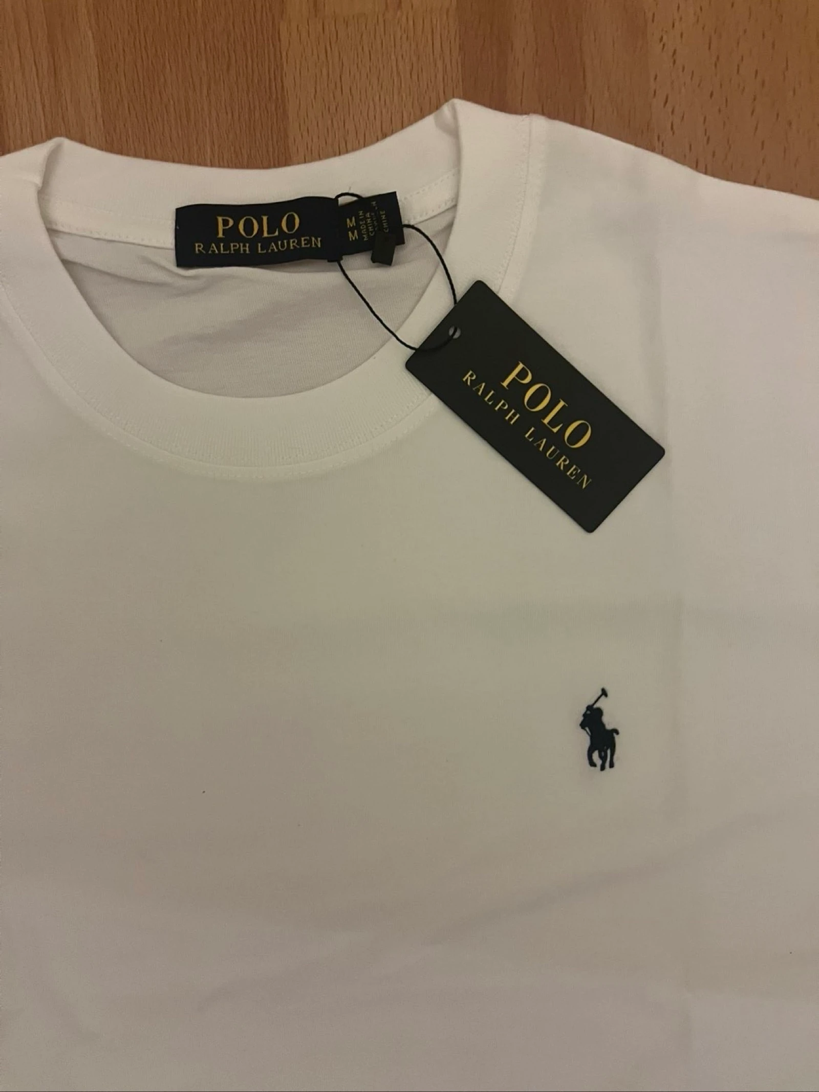 Geborduurd wit Ralph Lauren T-shirt – Zwart logo – photo 3